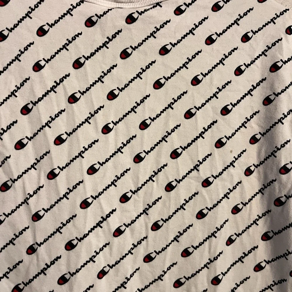 CHAMPION Heritage All Over Logo T Shirt Shirt - Sz‎ Small - Picture 6 of 8